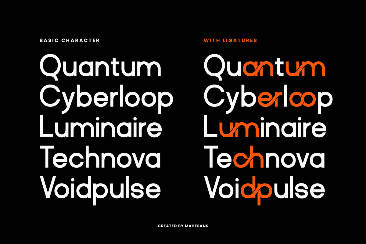 Madbox | Modern Ligature Sans Serif, a Sans Serif Font by Mahesans Co (Photo 7 of 10)