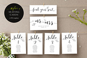Rustic Wedding Seating Cards, Sophie, an Invitation Template by Alice Bluefox (Thumbnail 1 of 10)