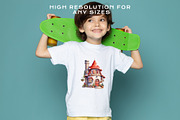 Christmas Santa Elf House Clipart, a Seasonal Illustration by Rabbit Heart (Thumbnail 9 of 10)