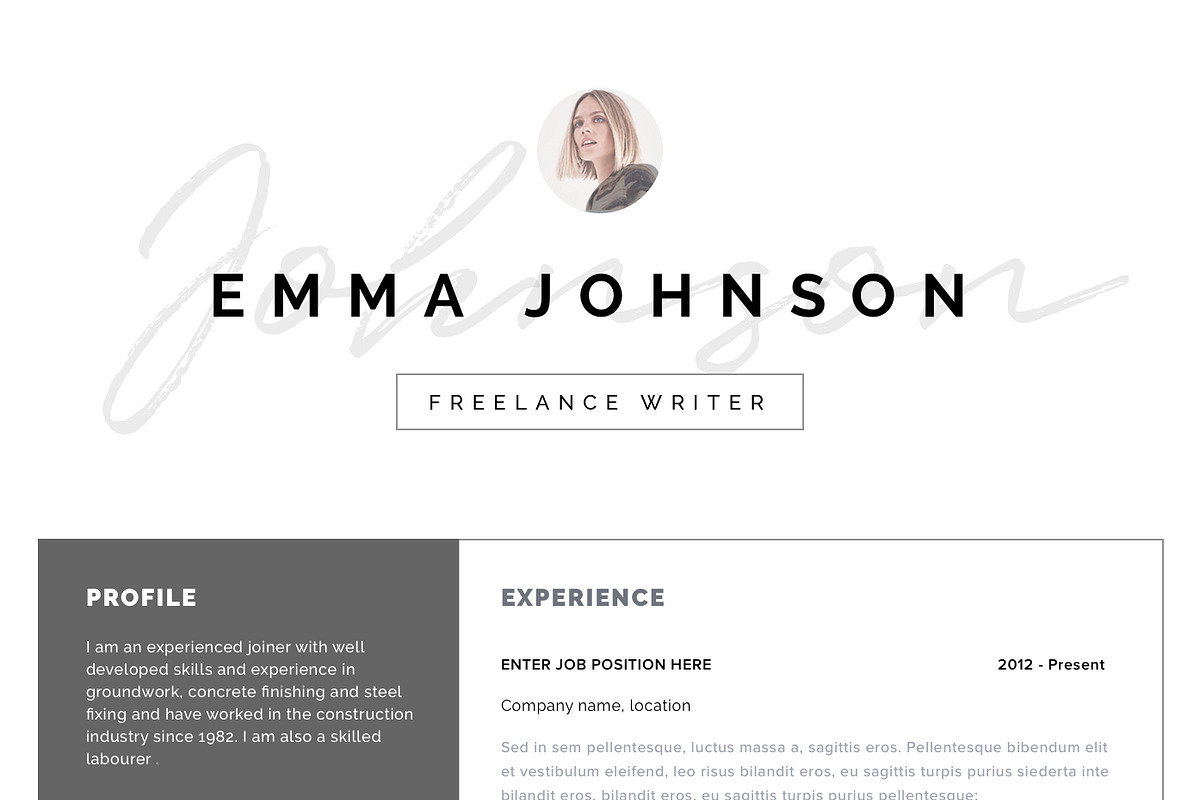 Resume Template 1 page | Seville, a Resume Template by Resume Angels (Photo 3 of 9)
