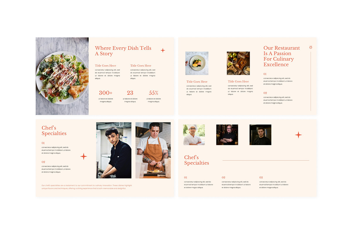 Minimalist Restaurant Presentation, a Presentation Template by Eklip Studio (Photo 4 of 5)