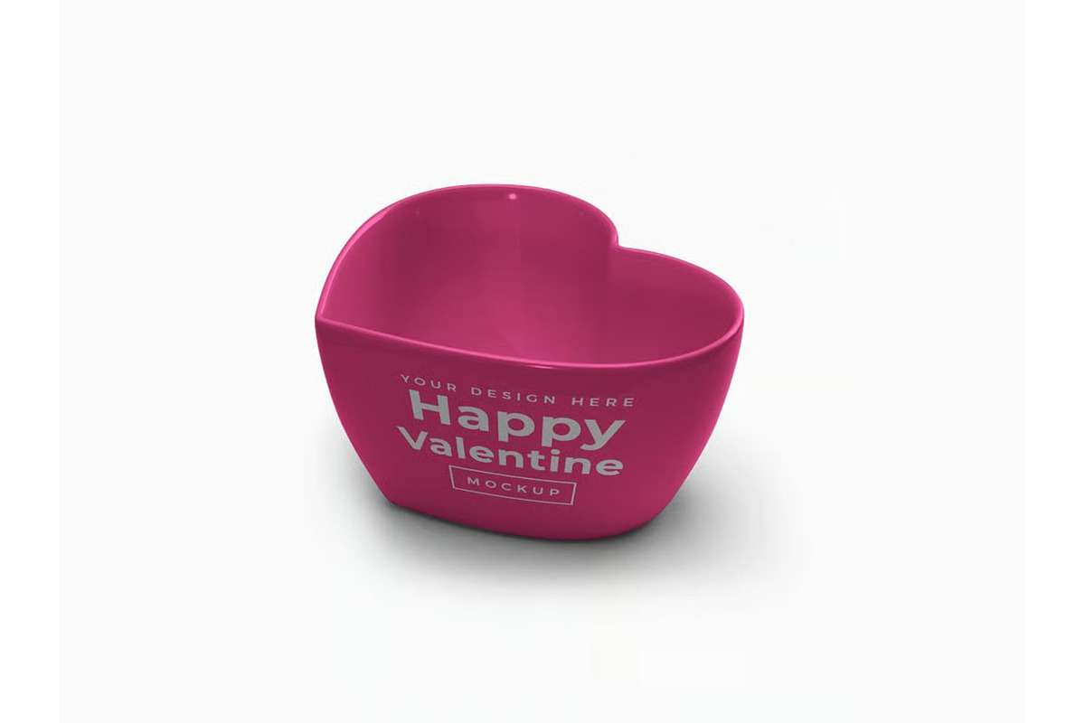 Heart Container Mockup Template Set, a Cups & Container Mockup by DesignRushMarket (Photo 6 of 11)