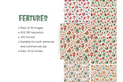 Candy Christmas Digital Paper, an Illustration by MockupWizard (Thumbnail 2 of 5)