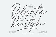 Delynta Roastiph Handwritten Ink Fon, a Script Font by Letterena Studios Script (Thumbnail 1 of 15)
