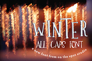 Winter - A Quirky All Caps Font, a Font by OnTheSpotStudio (Thumbnail 2 of 5)