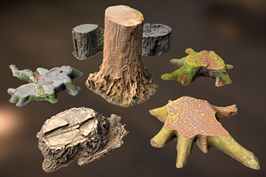 7 TREE STUMPS