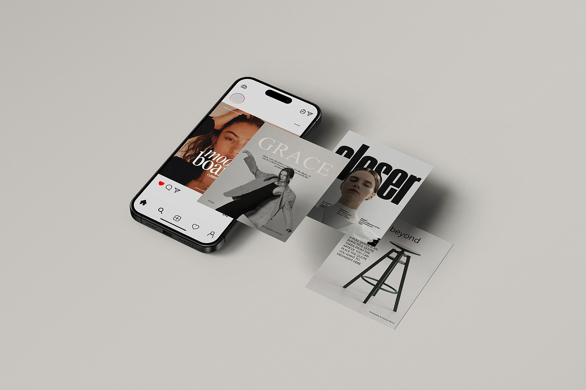 Instagram & Social Post Mockup, a Device Mockup by Tahtagraphic (Photo 10 of 16)