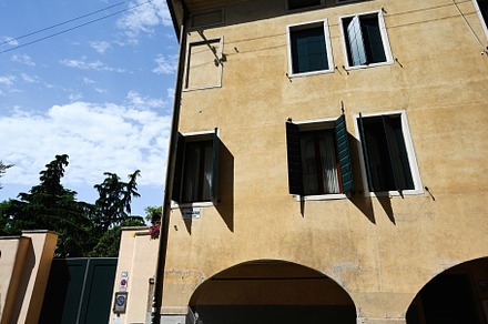 Building in street via S. Franceso of Padua, Veneto, Italy., a Photo by AS photostudio