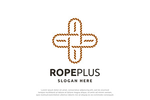 Medical Cross Rope Logo, a Branding & Logo Template by Buqancreative