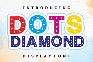 Dots Diamond, a Handwritten Font by Fourteen Letter