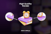 E-Learning & Online Education 3D Ico, an Object Graphic by Artnivora.Std (Thumbnail 2 of 4)