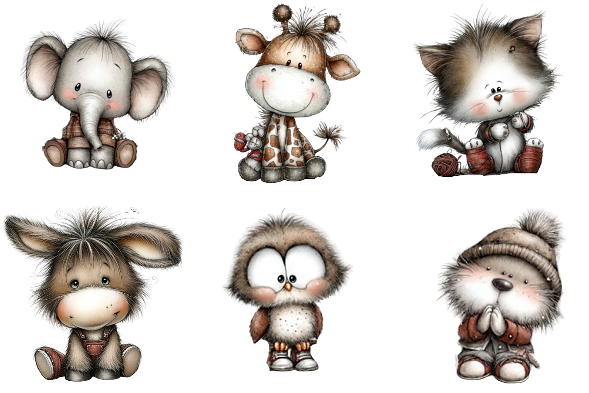 Baby Animal Clipart Bundle, an Illustration by DreamArtGraphic (Photo 3 of 5)