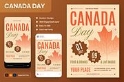 Celebrate Canada Day Flyer Set, a Flyer Template by Annora Studio (Thumbnail 1 of 6)