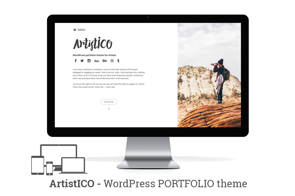 ArtistICO - Wordpress Theme, a WordPress Template by NiteoThemes (Photo 1 of 3)