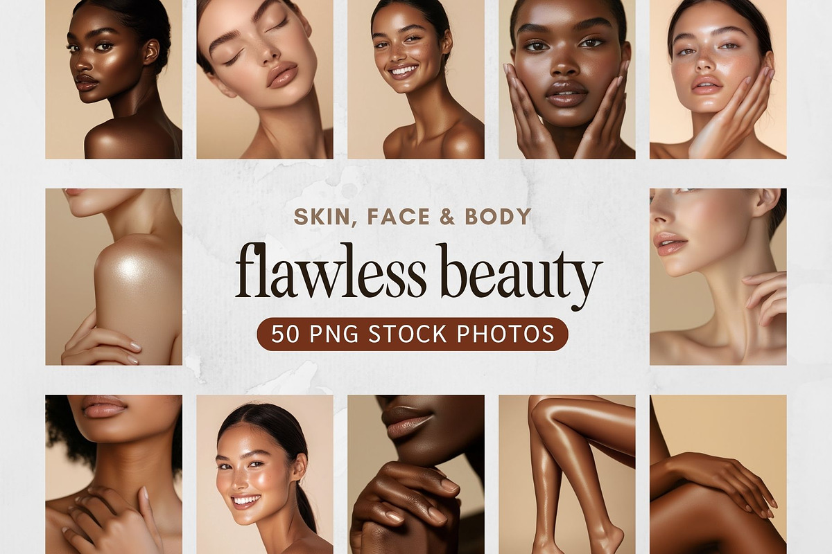 Diverse Skincare Models Photo Bundle, a Beauty & Fashion Photo by HAYAG Creatives (Photo 1 of 6)