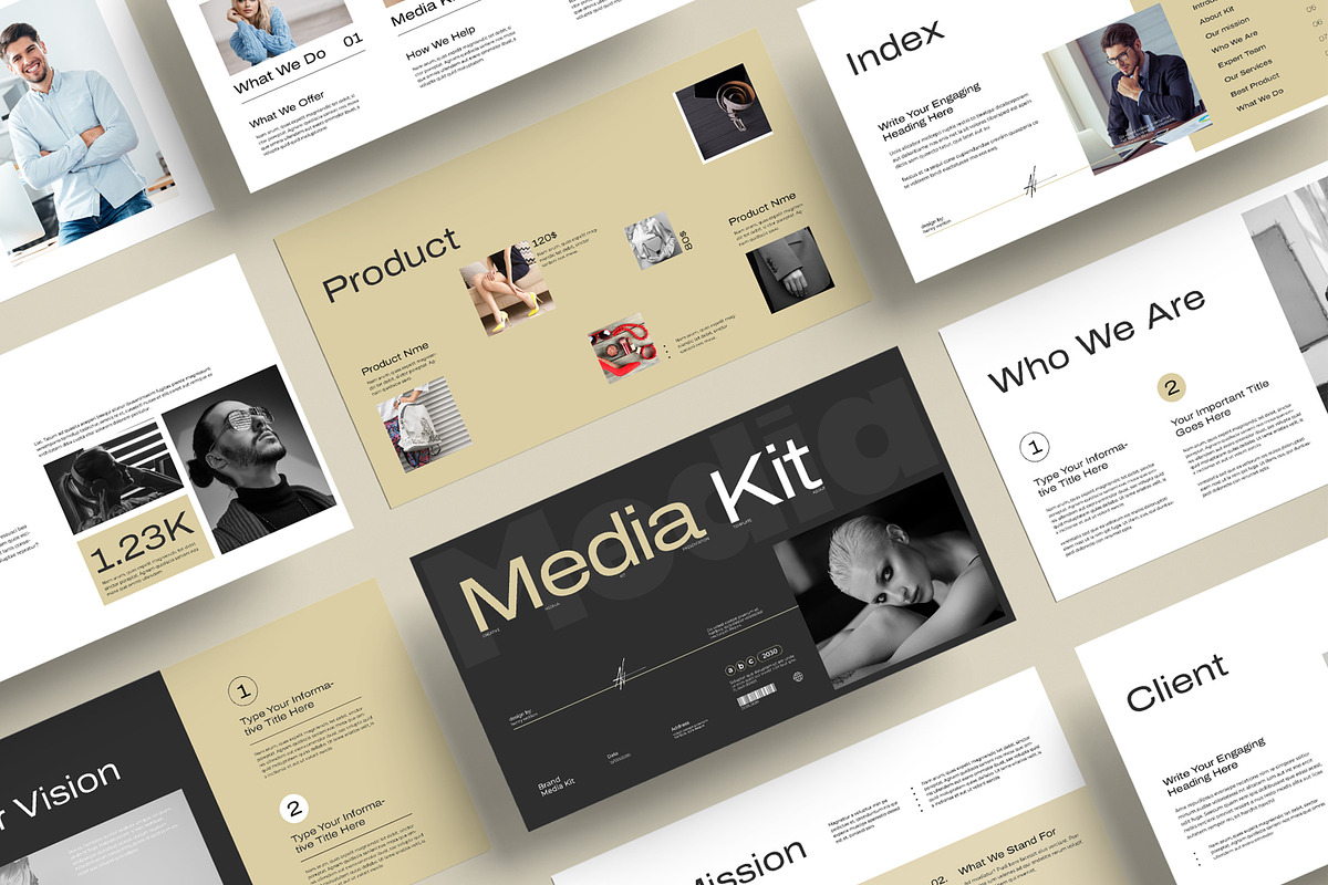 Media Kit Presentation Template, a Presentation Template by MightyDesign (Photo 1 of 8)