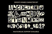 GF Kombo - Blocky Display Font, a Handwritten Font by GroovyFontCo (Thumbnail 4 of 7)