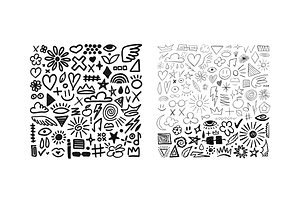 Marker Doodles Scribble Collection