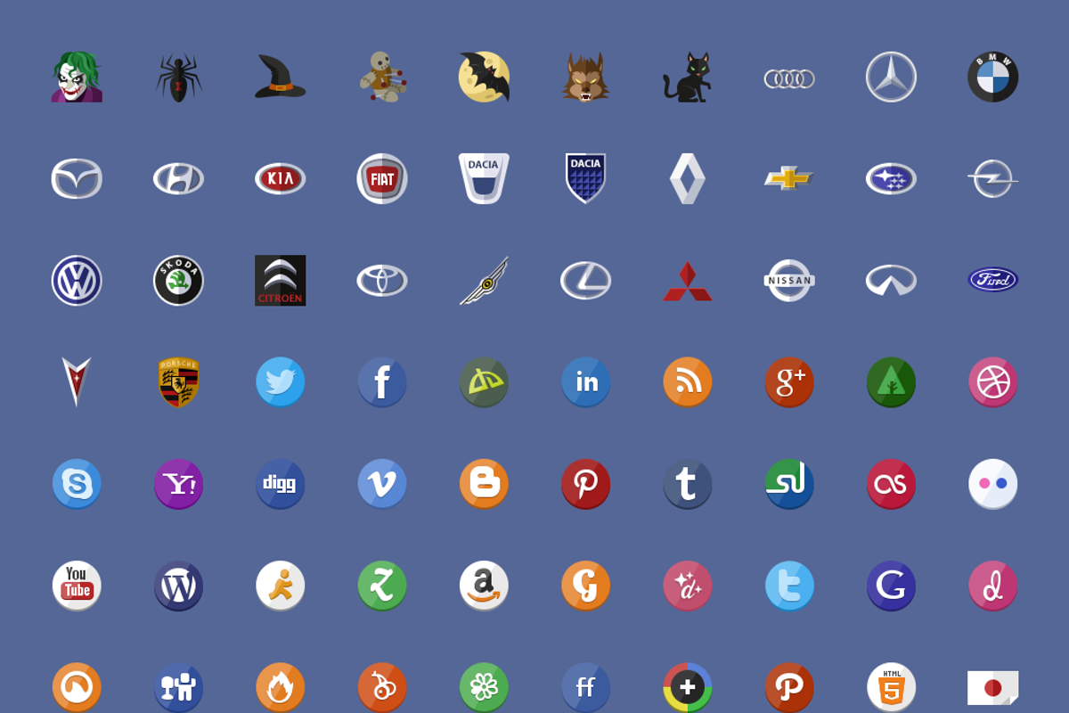 640 Flat icons+PixelDropr, an Icon by EpicShop (Photo 4 of 5)