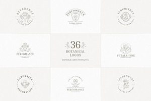 36 Botanical Logo Templates | Canva, a Branding & Logo Template by Vasya Kobelev