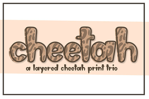 Cheetah - A patterned trio preview 7