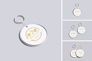 Key Ring Mockup, a Product Mockup by Riel Concept (Thumbnail 1 of 5)