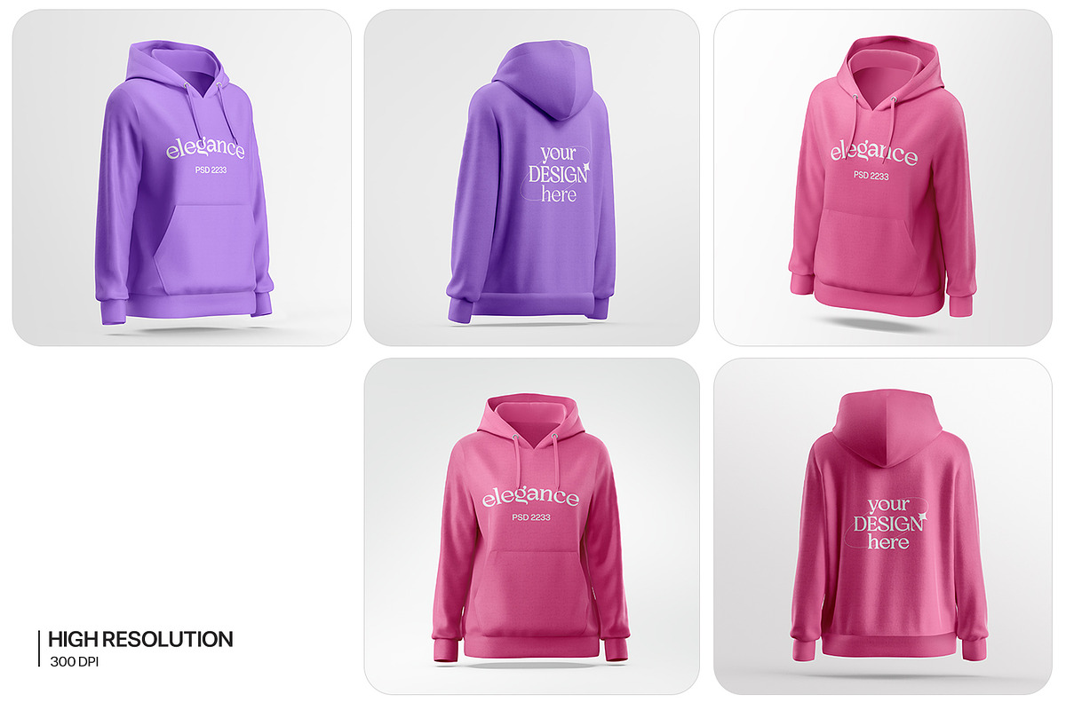 Woman's Hoodie Mockup, a Hoody Mockup by RamStudio2 (Photo 3 of 10)