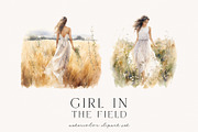 Girl In The Field, a Person Illustration by PeDe Designs (Thumbnail 5 of 6)