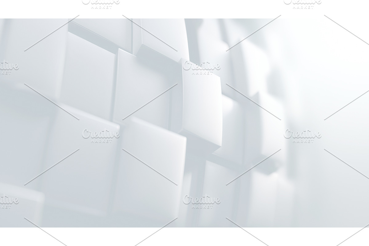 Abstract 3D White Background With, an Illustration by BazziBa♥