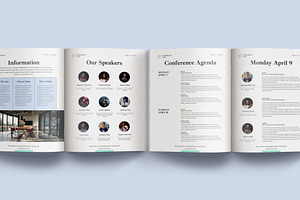 Conference Agenda Canva Template V3