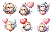 Cute Whimsical Bird Clipart, an Illustration by DreamArtGraphic (Thumbnail 4 of 4)