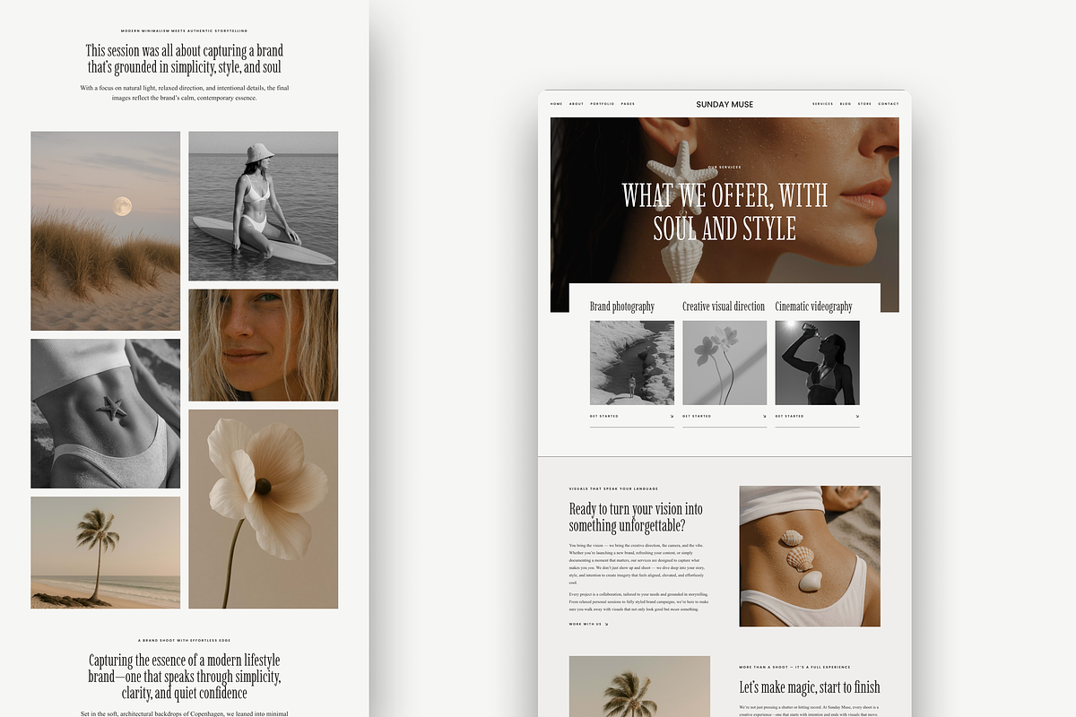 Sunday Muse Wordpress Template, a WordPress Template by The Cherie Studio (Photo 3 of 6)