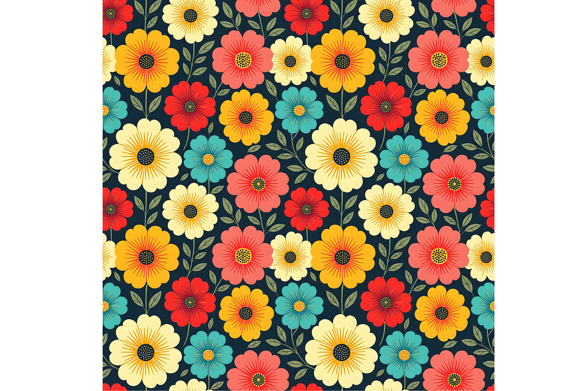 Background Fall Floral, a Decorative Illustration by Sharon Schwalbe (Photo 3 of 5)