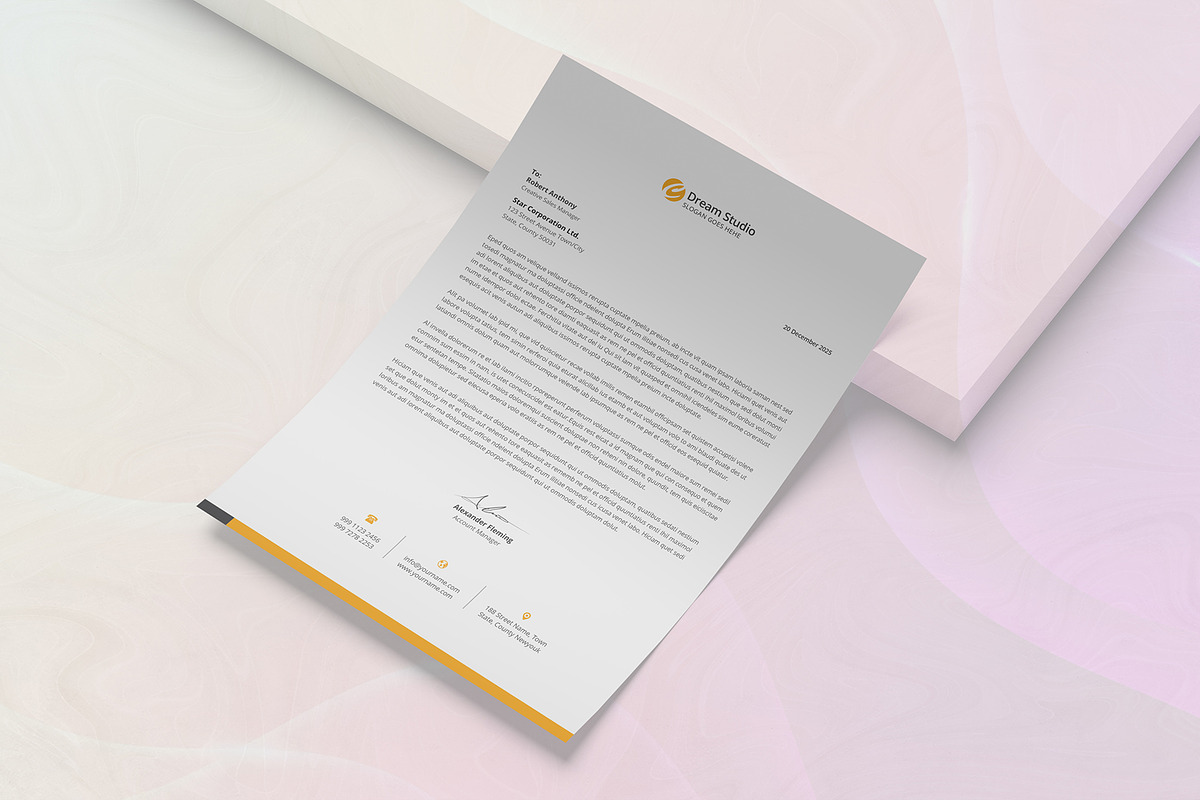 Letterhead, a Stationery Template by DesignDevisers (Photo 4 of 9)