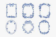Floral Coquette Bows Frames Set, a Background Graphic by Viaireshop (Thumbnail 2 of 3)