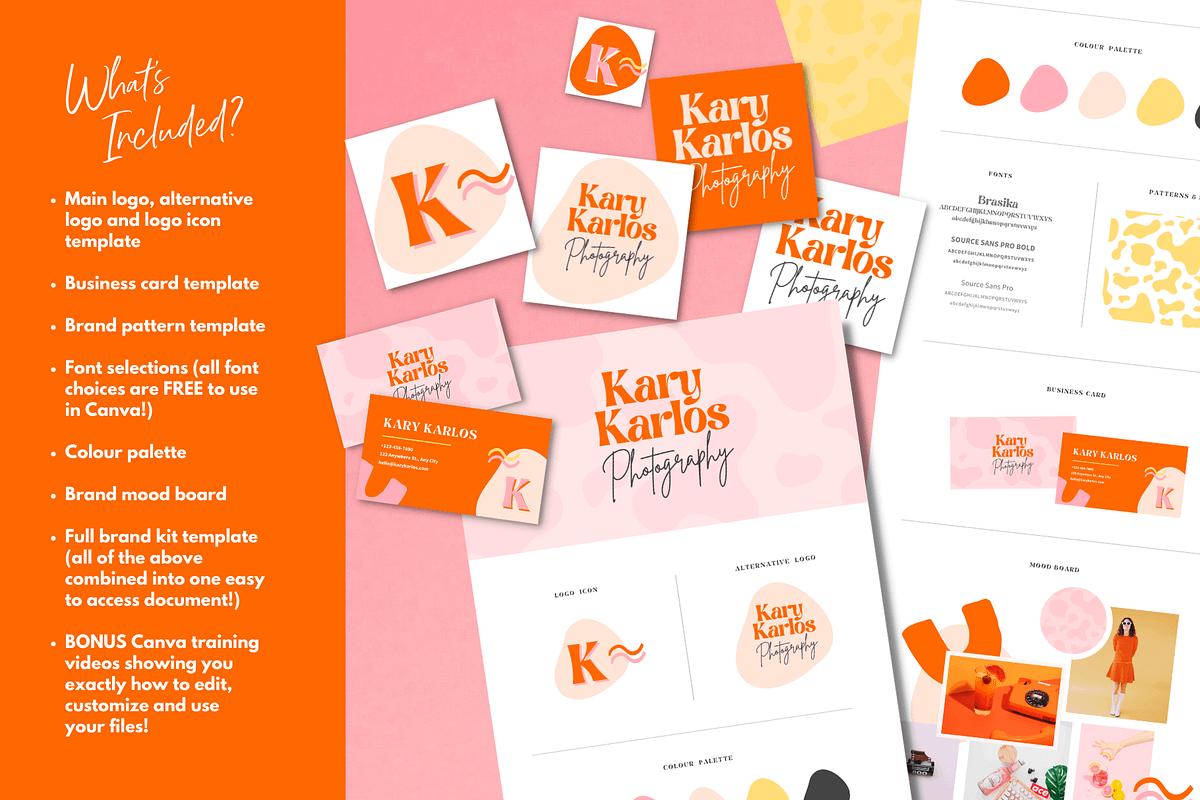Bold logo design, Canva Branding Kit, a Branding & Logo Template by Kurly Creative (Photo 2 of 12)