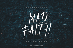 Mad Faith - Brush Font