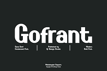 Gofrant - Modern Sans Font
