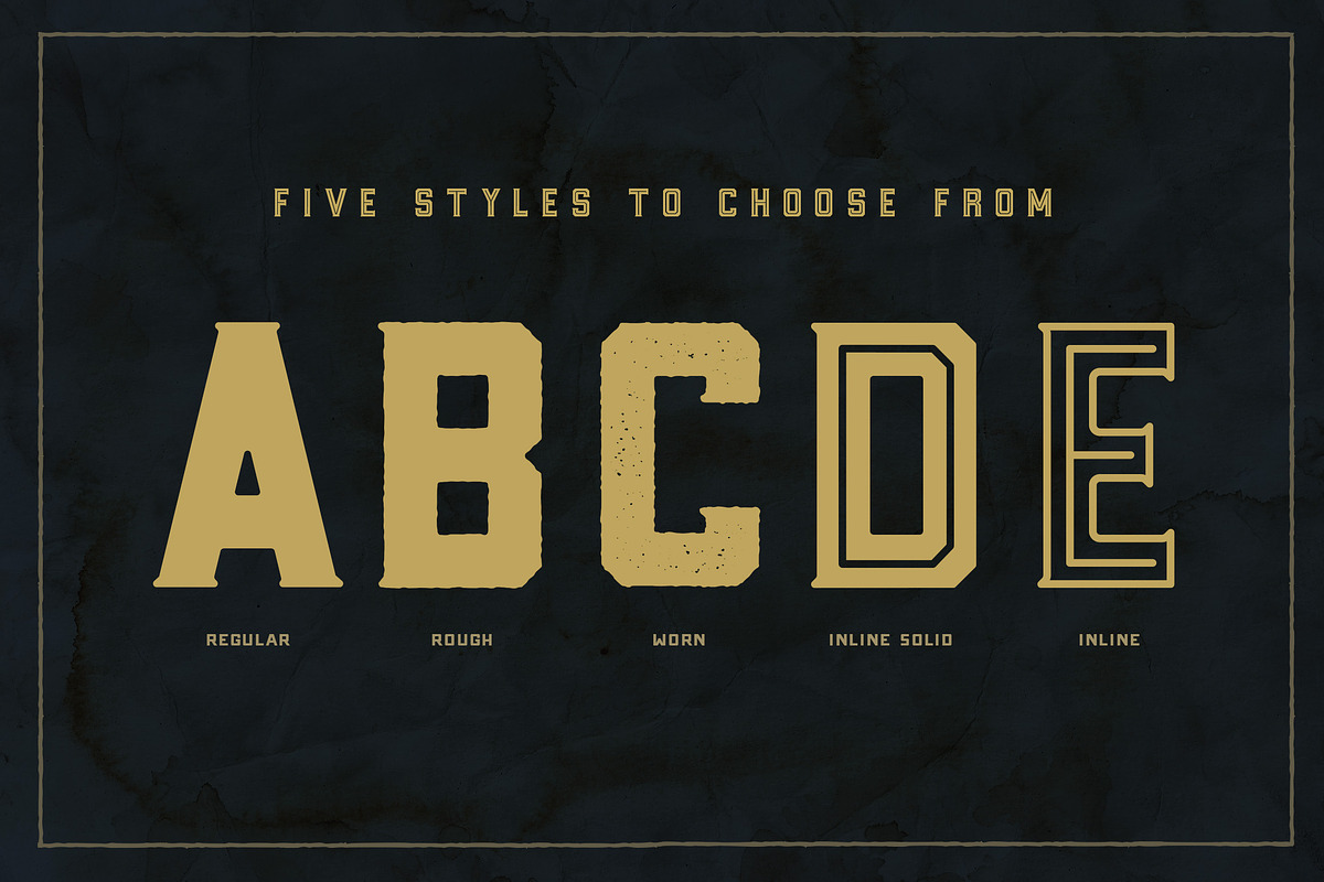 Goliad Font - 5 Styles preview 2