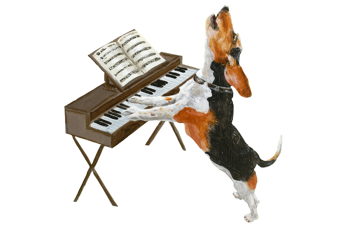 Musical Dog Paintings Bundle, an Animal Illustration by Doggy Days (Photo 2 of 7)