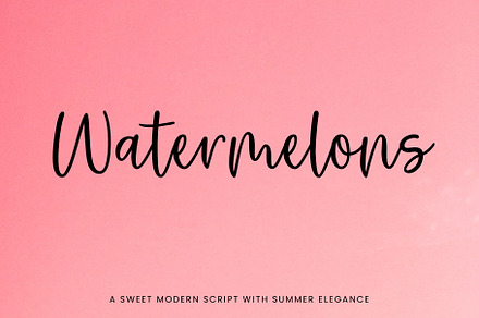 Watermelons Script Font