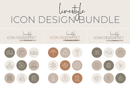 Icon Design Bundle Logistics, an Outline Icon by pepulousdsg