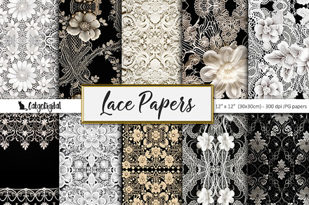 Lace Scrapbooking Papers