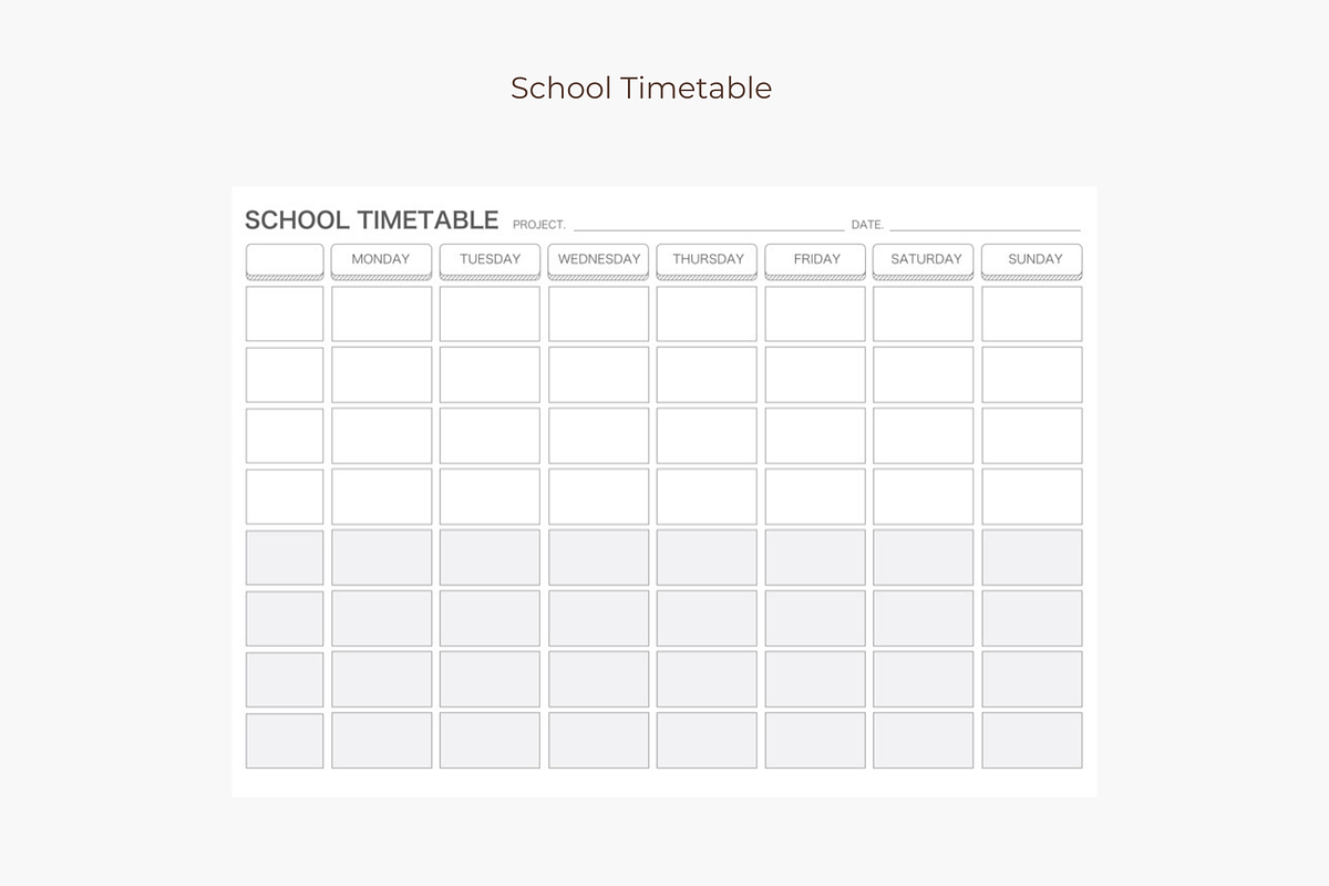 Simple Undated Digital Study Planner, a Design Template by Astro Magic Digital (Photo 3 of 5)