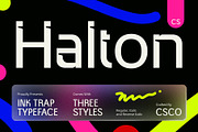 CS Halton – Inktrap Font, a Sans Serif Font by Craft Supply Co. (Thumbnail 1 of 8)
