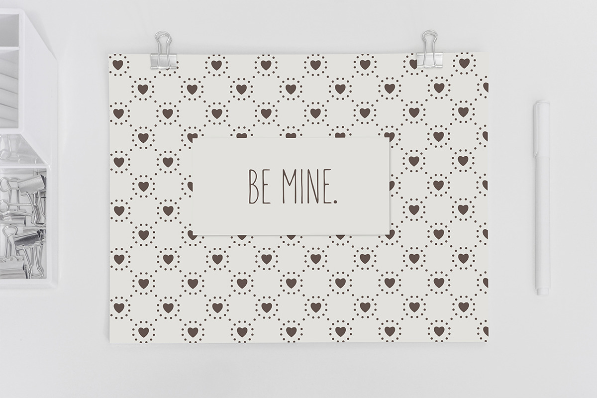 Valentine's Seamless Patterns Set, a Pattern Graphic by Curly_Pat (Photo 2 of 5)