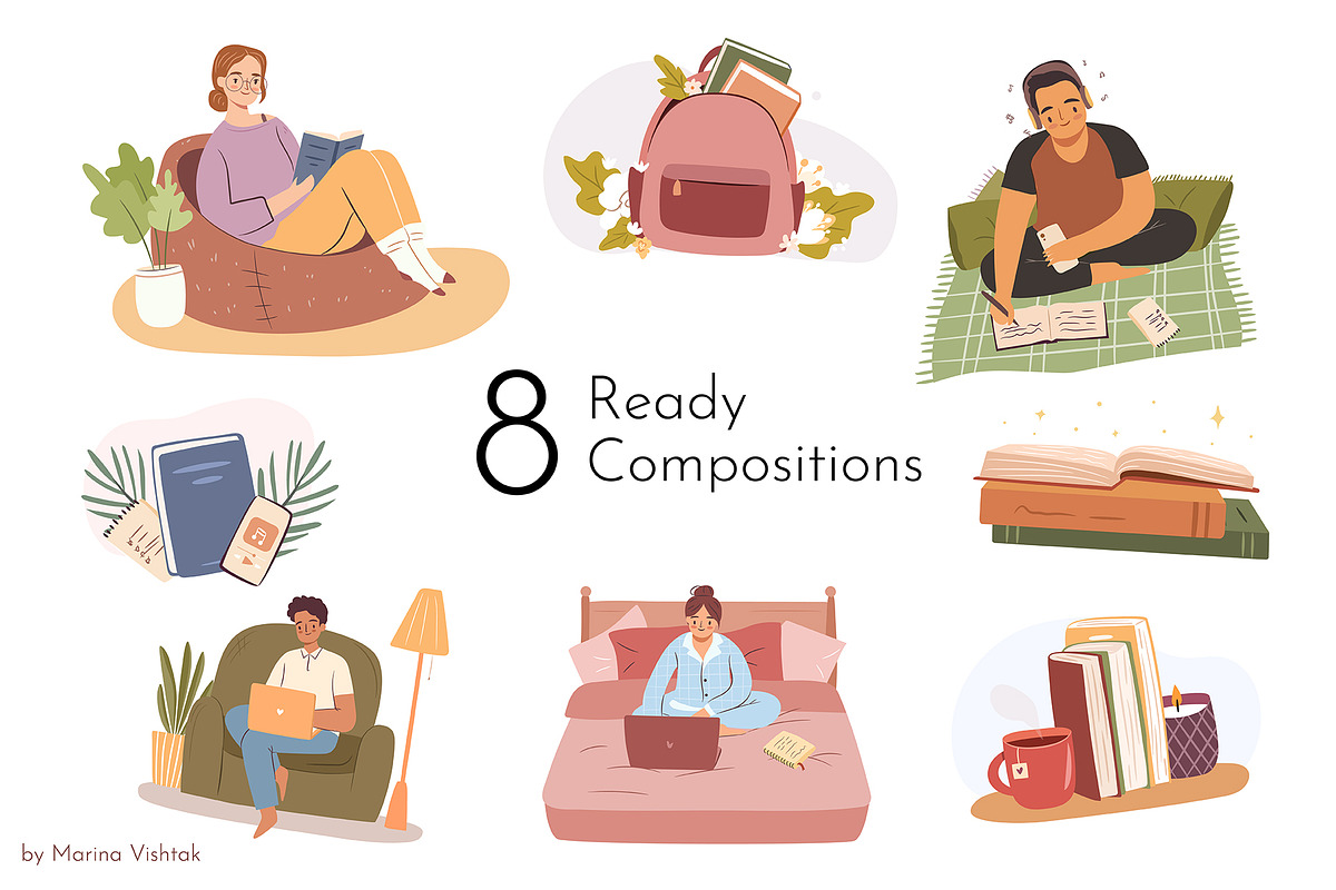 Back to school vector clipart, a Graphic by Heartwarming Art (Photo 2 of 13)