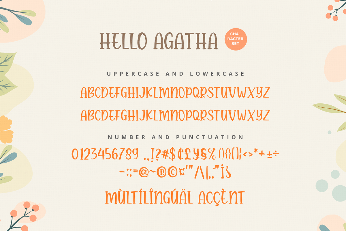 Hello Agatha Font Duo + Extra Doodle, a Script Font by zeenesia (Photo 10 of 12)