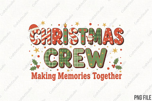 Christmas Crew Matching Family Xmas, an Illustration by CraftArtStudio