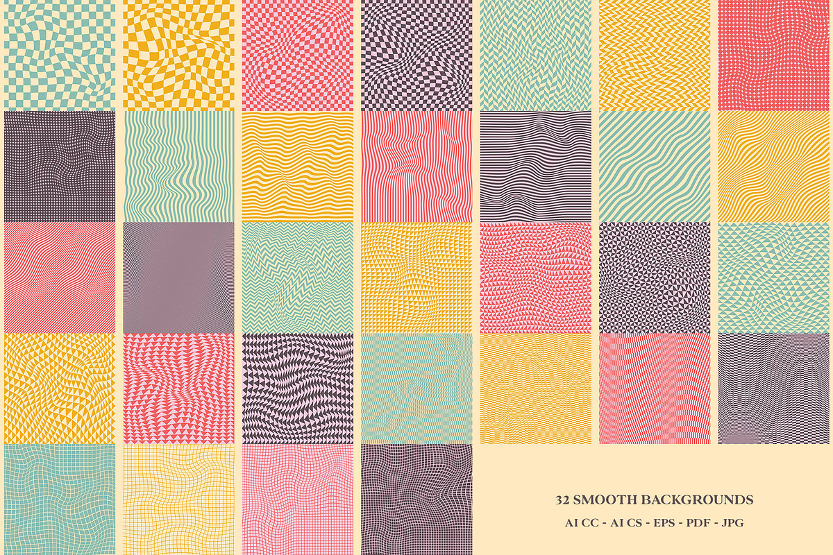 Groovy Pack - Backgrounds and Shapes, a Background Graphic by Pulpixel Design (Photo 8 of 15)